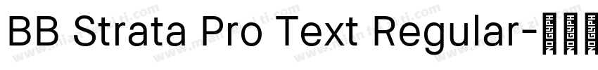 BB Strata Pro Text Regular字体转换